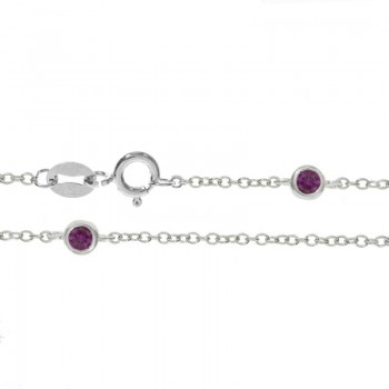 Collar 9 circonitas Plata de Ley - Karissma 2