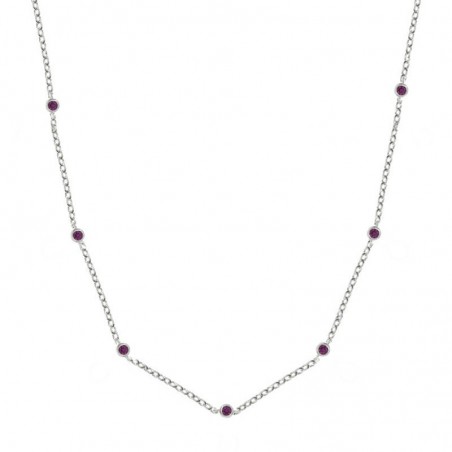 Collar 9 circonitas Plata de Ley - Karissma