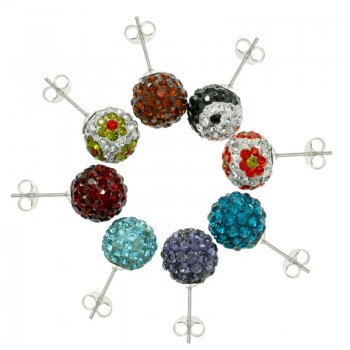 Lote 8 pares pendientes brillo Plata de Ley | Outlet joyas