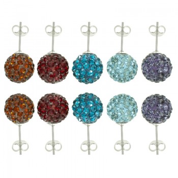 Lote 5 pares pendientes brillo Plata de Ley | Outlet joyas 2