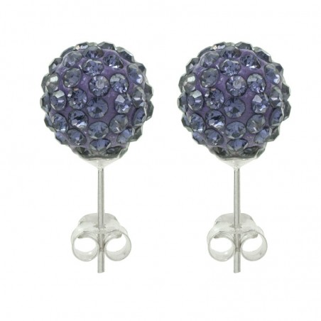 Lote 6 pares pendientes brillo color liso Plata de Ley | Outlet joyas