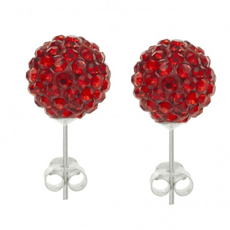 Lote 6 pares pendientes brillo color liso Plata de Ley | Outlet joyas