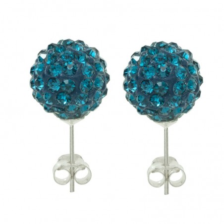 Lote 6 pares pendientes brillo color liso Plata de Ley | Outlet joyas