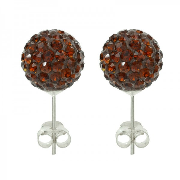 Lote 6 pares pendientes brillo color liso Plata de Ley | Outlet joyas