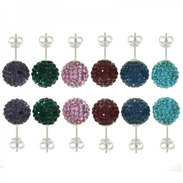 Lote 6 pares pendientes brillo Plata de Ley | Outlet joyas