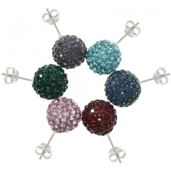 Lote 6 pares pendientes brillo Plata de Ley | Outlet joyas