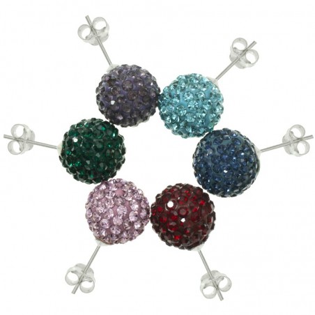 Lote 6 pares pendientes brillo Plata de Ley | Outlet joyas