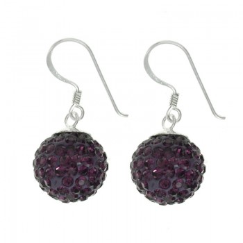 Lote 2 pares de pendientes brillo con gancho Plata de Ley | Outlet joyas