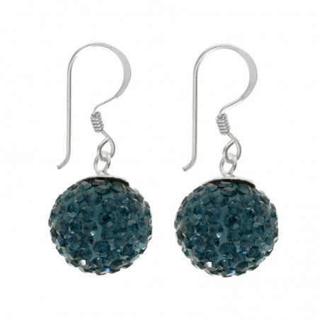 Lote 2 pares de pendientes brillo con gancho Plata de Ley | Outlet joyas