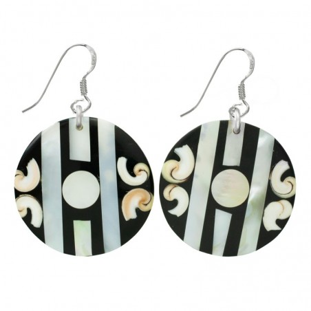 Pendientes nácar Plata de Ley 925