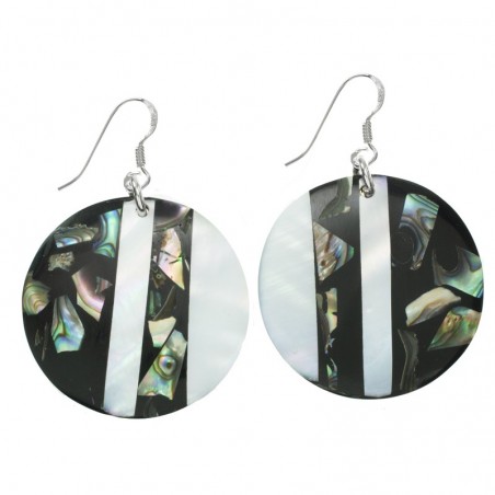 Pendientes nácar Plata de Ley 925