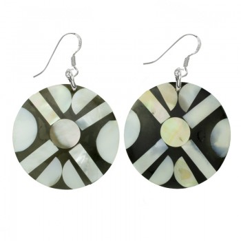 Pendientes nácar Plata de Ley