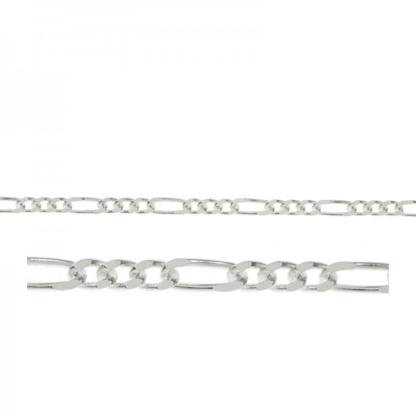 Cadena tipo cartier 3x1 Plata de Ley 925