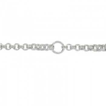 Cadena eslabón doble anilla Plata de Ley 925 2