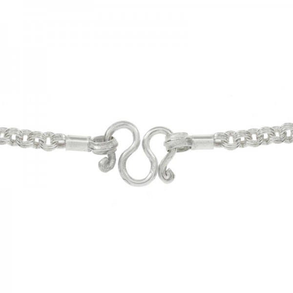 Cadena eslabón doble anilla Plata de Ley 925