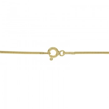 Cadena cola de ratón chapado en Oro Plata de Ley 925 2