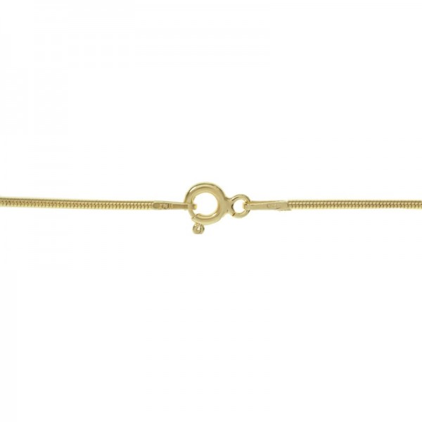 Cadena cola de ratón chapado en Oro Plata de Ley 925