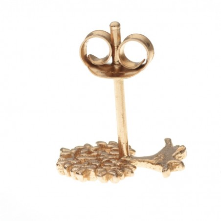 Pendientes árbol chapado en oro Plata de Ley 925