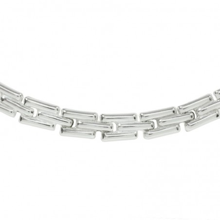 Pulsera eslabón cuadrado Plata de Ley | Karissma