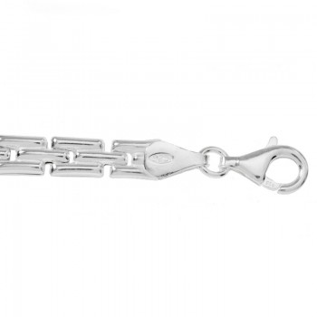 Pulsera eslabón cuadrado Plata de Ley | Karissma 2