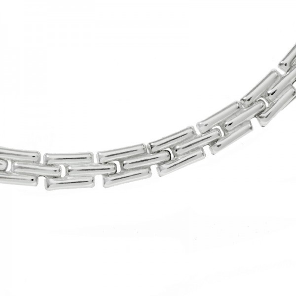 Pulsera eslabón cuadrado Plata de Ley | Karissma