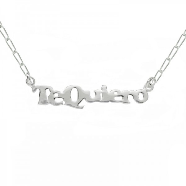 Collar con mensaje Te quiero abuela