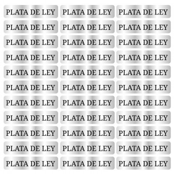 20 pegatinas Plata de Ley