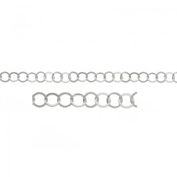 Cadena aros Plata de Ley 925