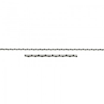 Cadena espiga rodiada Plata de Ley 925