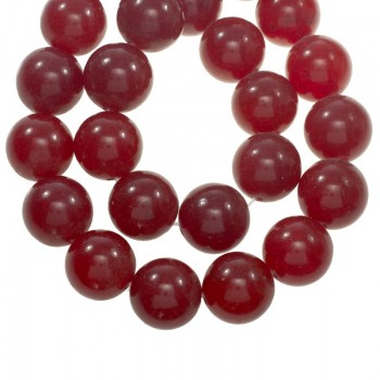 Ágata lisa rojo oscuro nº 34 tira de 40 cm 2