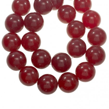 Ágata lisa rojo oscuro nº 34 tira de 40 cm