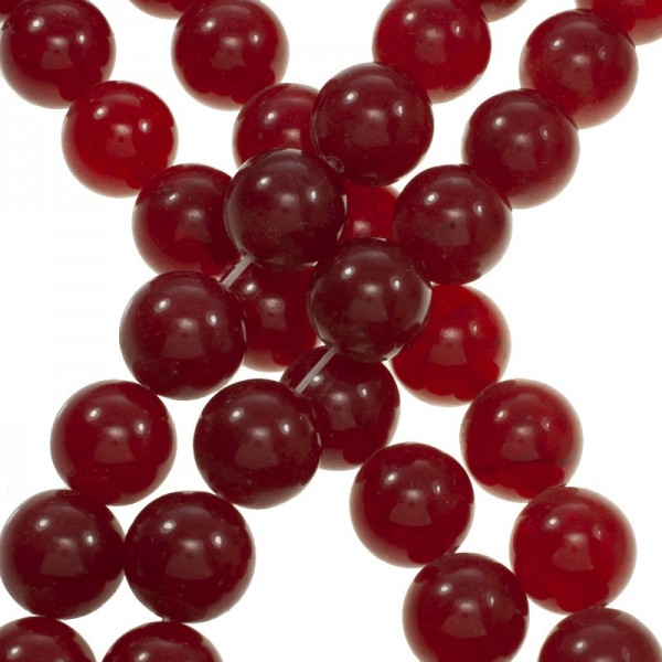 Ágata lisa rojo oscuro nº 34 tira de 40 cm