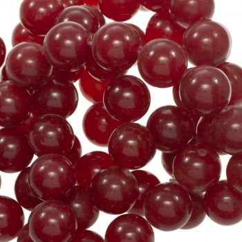 Ágata lisa rojo oscuro nº 34 tira de 40 cm