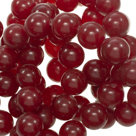 Ágata lisa rojo oscuro nº 34 tira de 40 cm