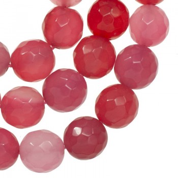 Ágata facetada rosa degradé nº 38 tira de 40 cm 2