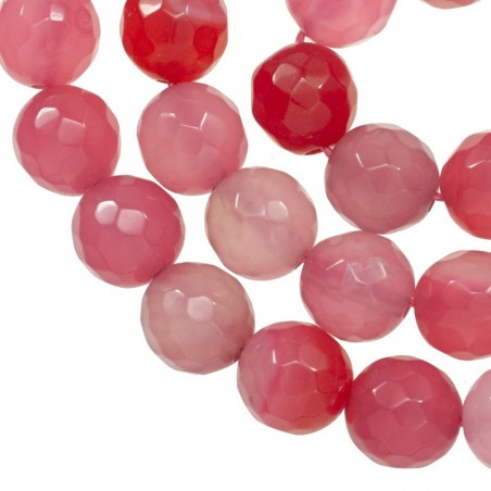 Ágata facetada rosa degradé nº 38 tira de 40 cm