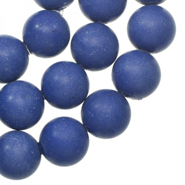 Ágata lisa mate añil nº 42 tira de 40 cm