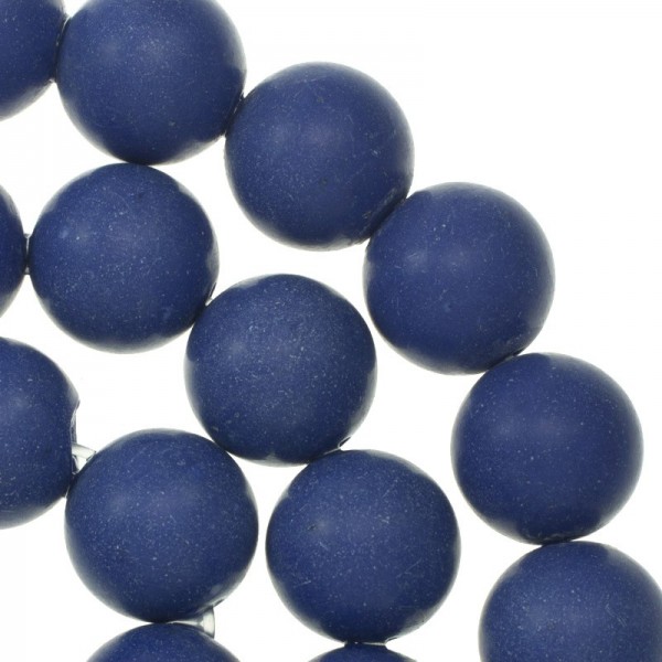 Ágata lisa mate añil nº 42 tira de 40 cm