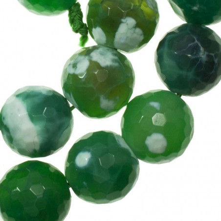 Ágata facetada verde nº 43 tira de 40 cm