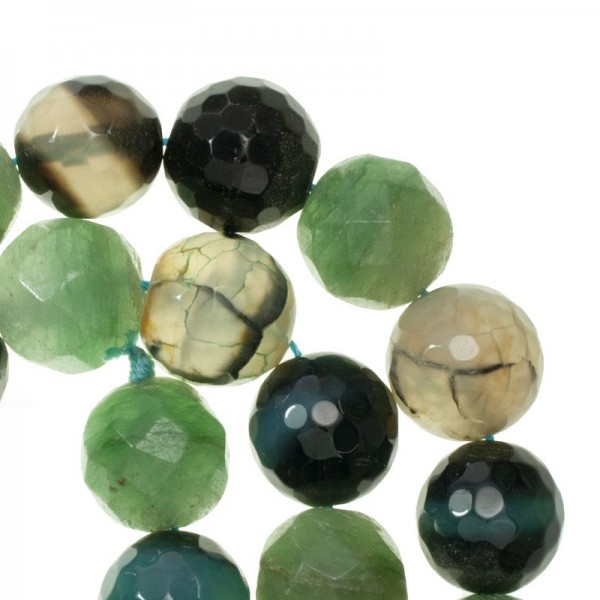 Ágata facetada nº 48 tira de 40 cm