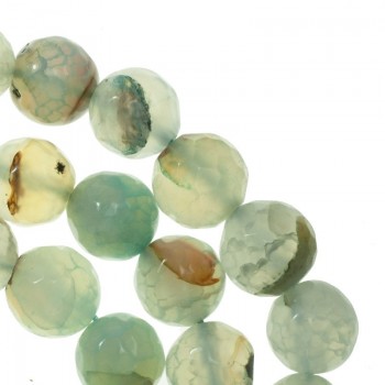 Ágata facetada verde agua nº 51 tira de 40 cm 2