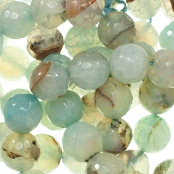 Ágata facetada verde agua nº 51 tira de 40 cm