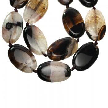 Jade Imperial oval tira de 40 cm 2