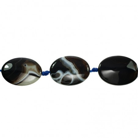 Jade Imperial oval tira de 40 cm