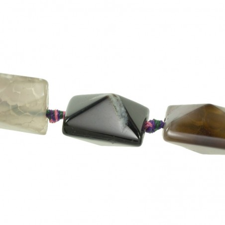 Jade Imperial 8 caras marrón marmolado