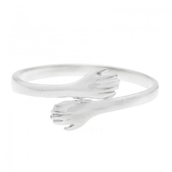 Anillo ajustable abrazo Plata de Ley - Karissma