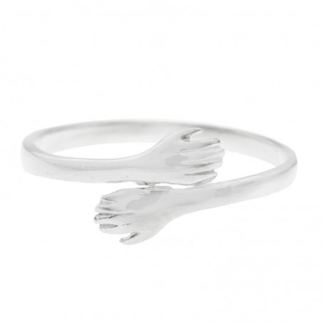 Anillo ajustable abrazo Plata de Ley - Karissma
