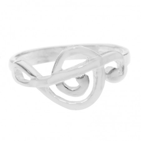 Anillo clave de sol Plata de Ley 925