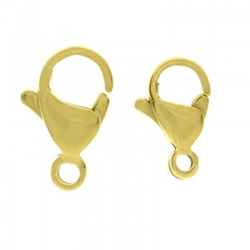 Cierre mosquetón dorado de acero inoxidable - Karissma