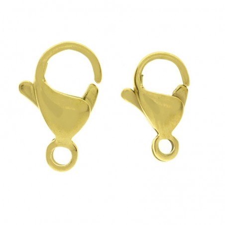 Cierre mosquetón dorado de acero inoxidable - Karissma